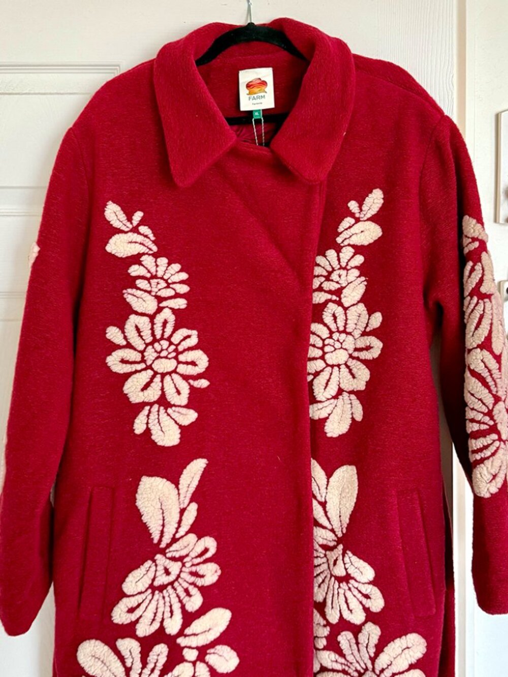 FARM RIO Burgundy Bold Flowers Coat *SOLD OUT ONLINE* - Size XL - Picture 11 of 12